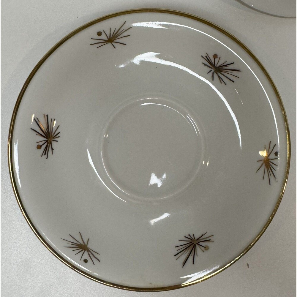 Bavaria Starburst Gold Saucer Vintage Germany 1935